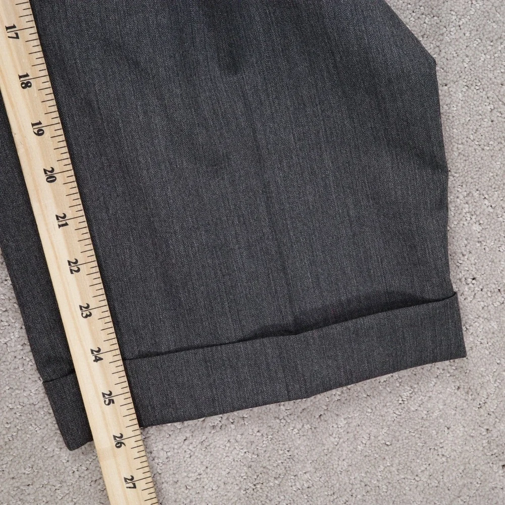 Ralph Ralph Lauren Suit Men 46 40W 26L Charcoal Gray Herringbone Career Wool‎